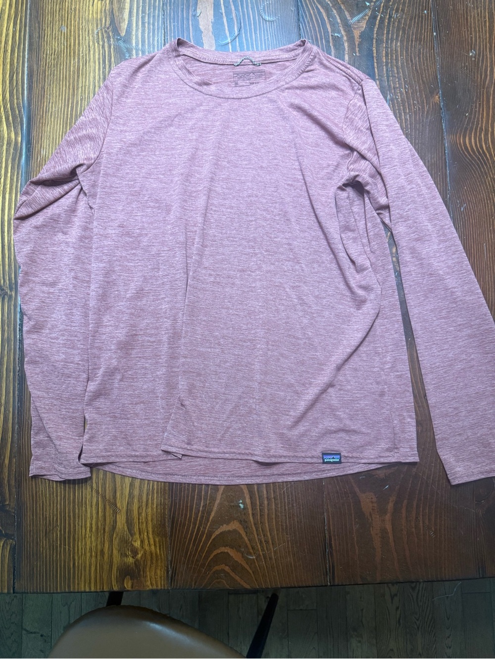 Patagonia Long-Sleeve Crew Top in Mauve Heather